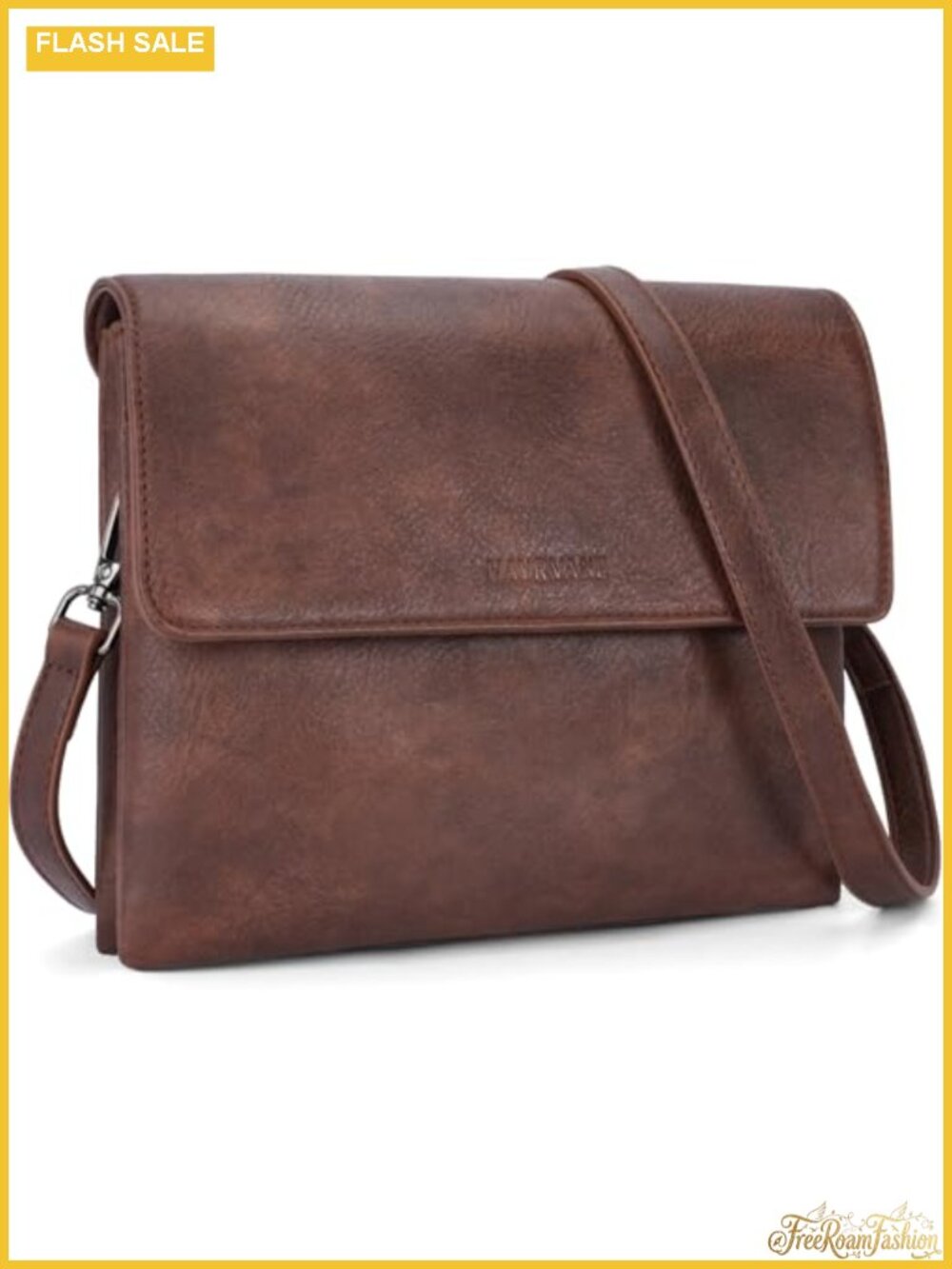 Vegan Leather Crossbody Bag RFID Card Slots Phone Purse
